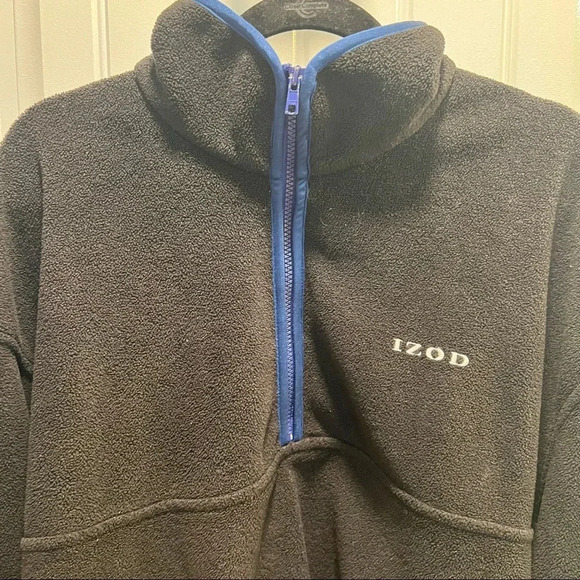Vintage IZOD Mens Thermal 1/4 Zip. Black. Size XL. - Picture 5 of 6